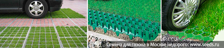 газоны для парковки, установка газонной решетки Газонная трава, газонные решетки для парковки